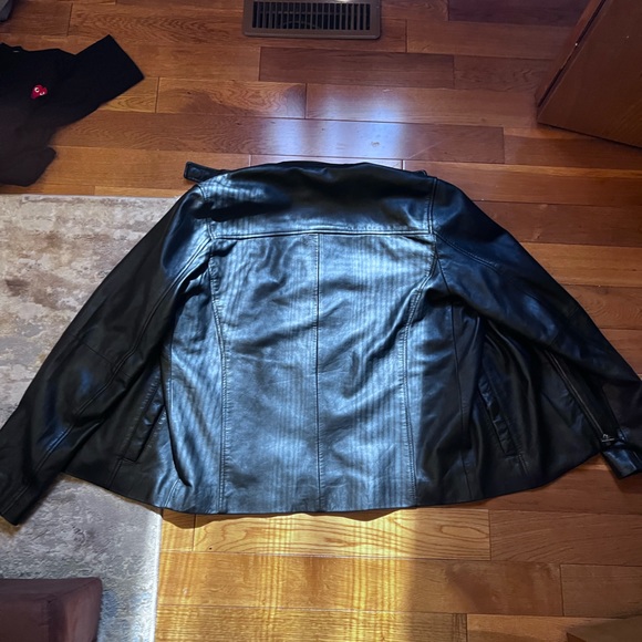 Saks Fifth Avenue Leather Jacket - Picture 6 of 7
